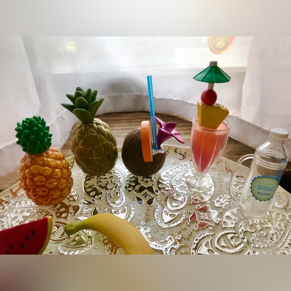 WALMART Mini Shopping Basket Hand Cart & Pretend Play Food American Doll Size - Picture 12 of 15